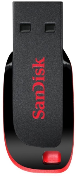 USB Flash drive 64GB SanDisk Cruzer Blade USB2.0 Black/Red, SDCZ50-064G-B35