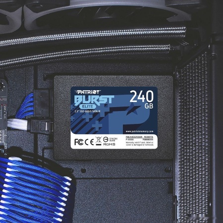 Диск SSD 2.5" 240Gb Patriot Burst Elite, PBE240GS25SSDR
